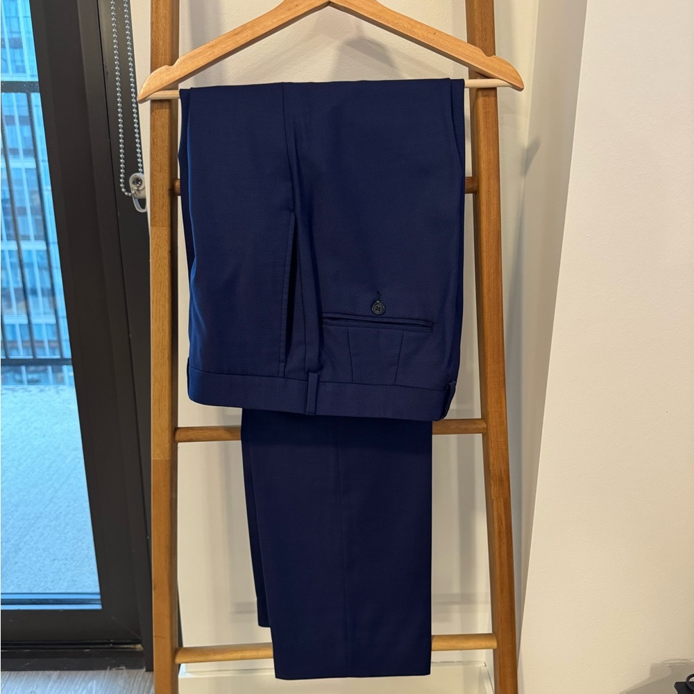 Jack Victor Elegant Navy Blue Dress Pants